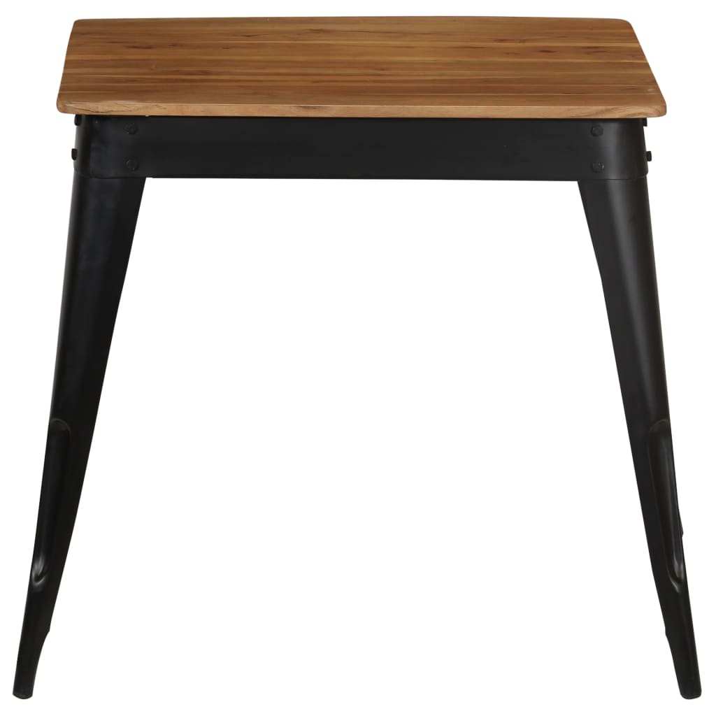 Petite Table Industrielle en Bois d'Acacia et Acier-La-Fabrique-Industrielle