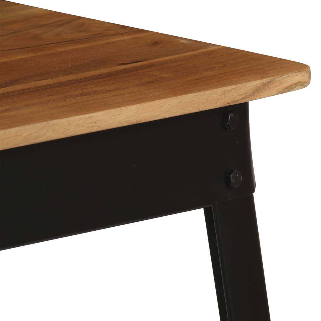 Petite Table Industrielle en Bois d'Acacia et Acier-La-Fabrique-Industrielle