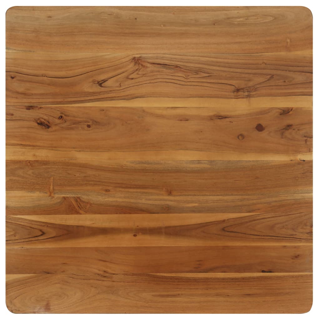 Petite Table Industrielle en Bois d'Acacia et Acier-La-Fabrique-Industrielle