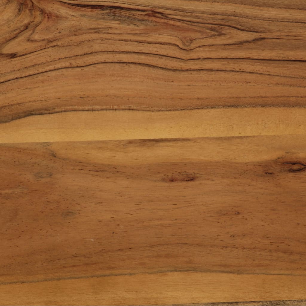 Petite Table Industrielle en Bois d'Acacia et Acier-La-Fabrique-Industrielle