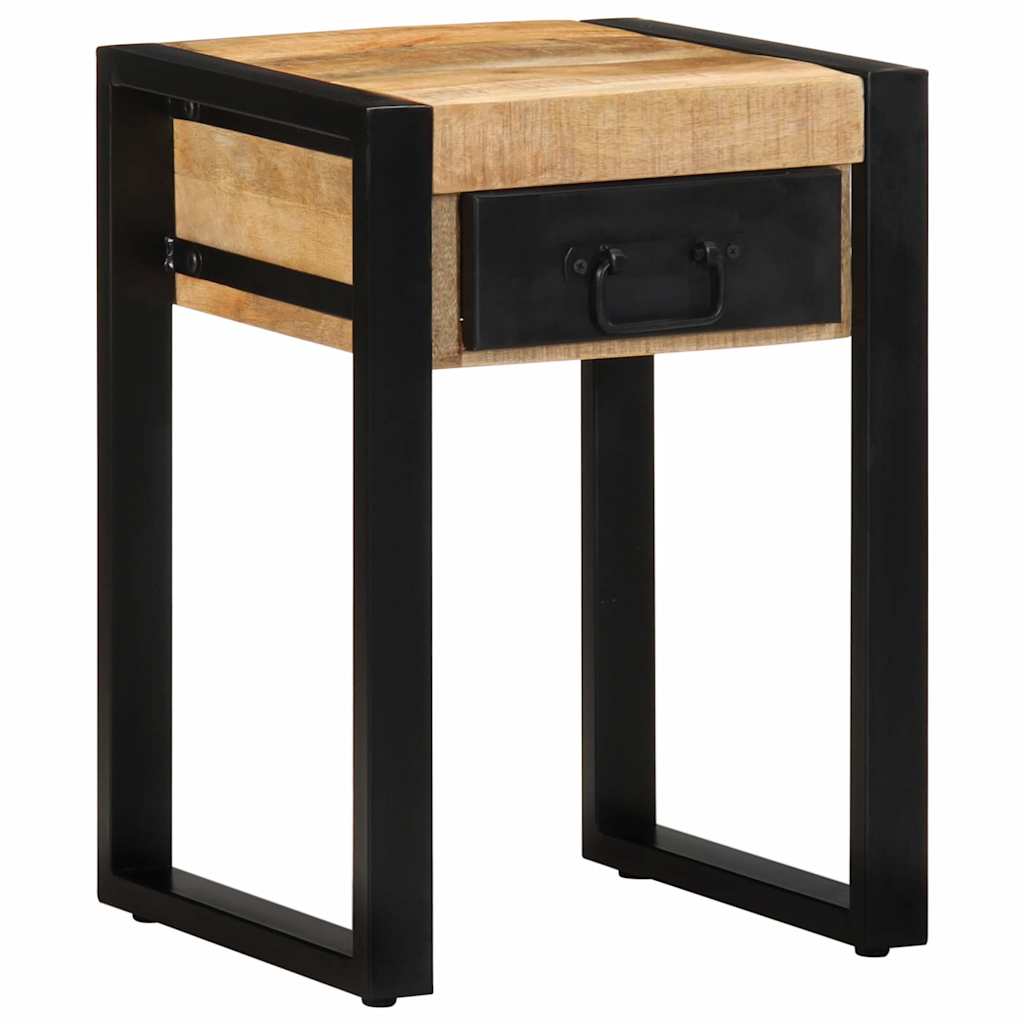 Petite Table d'Appoint en Bois et Métal Style Industriel-La-Fabrique-Industrielle
