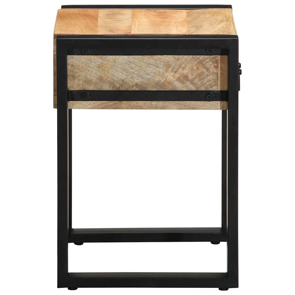Petite Table d'Appoint en Bois et Métal Style Industriel-La-Fabrique-Industrielle