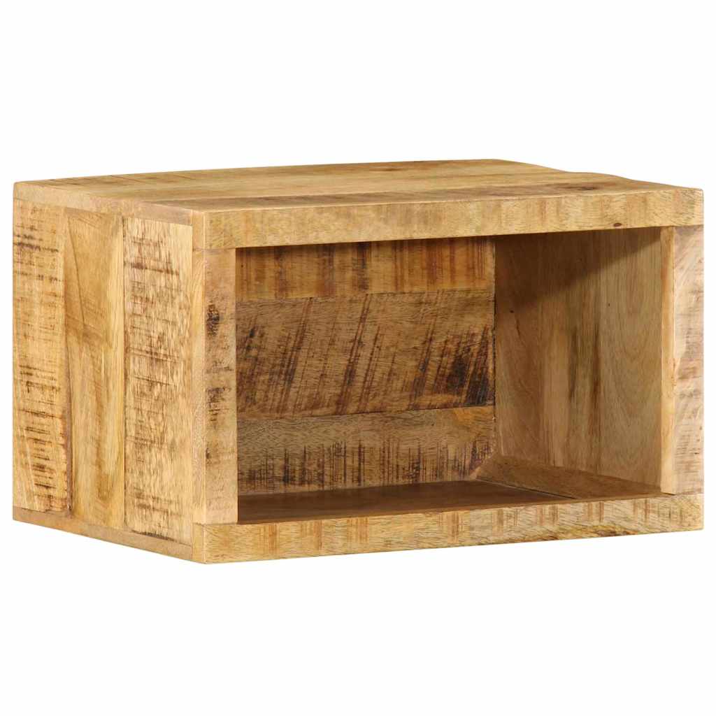 Petite Table de Chevet Industrielle en Bois de Manguier-La-Fabrique-Industrielle