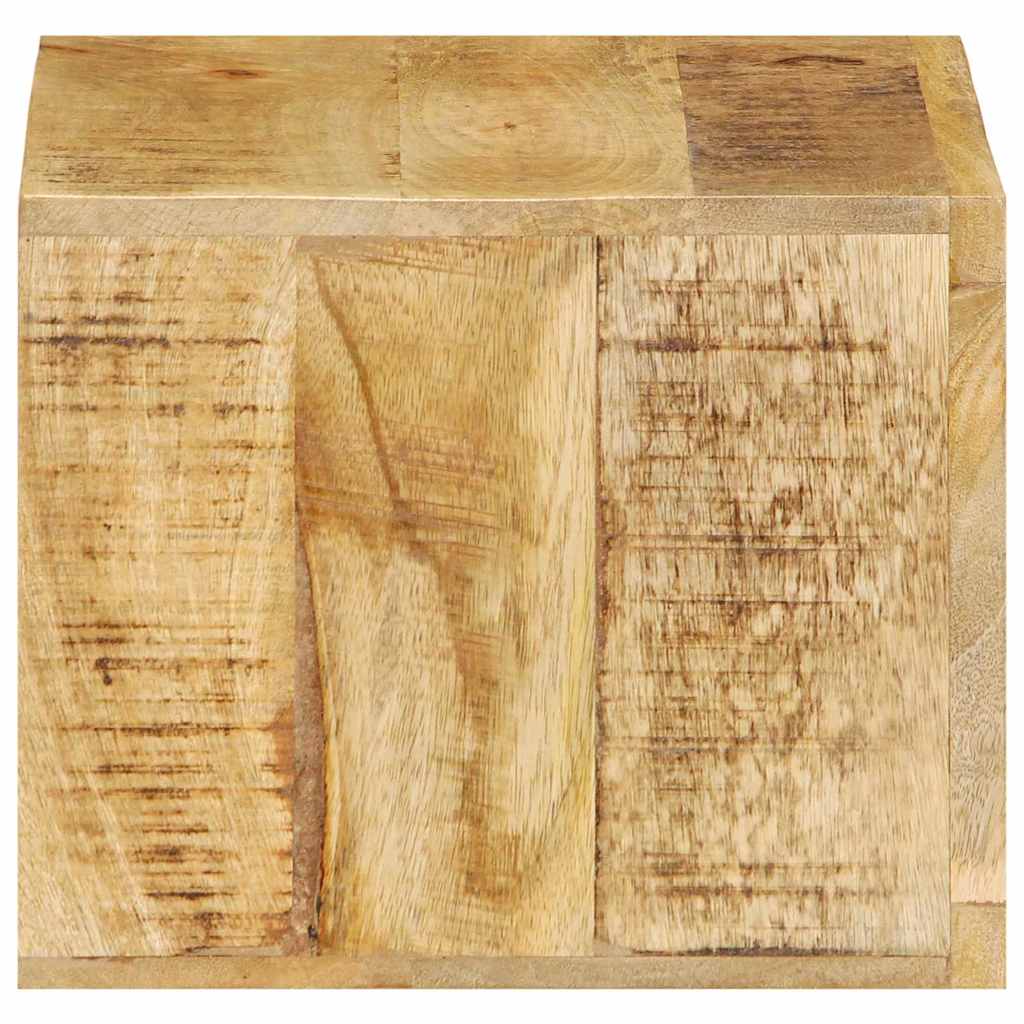 Petite Table de Chevet Industrielle en Bois de Manguier-La-Fabrique-Industrielle