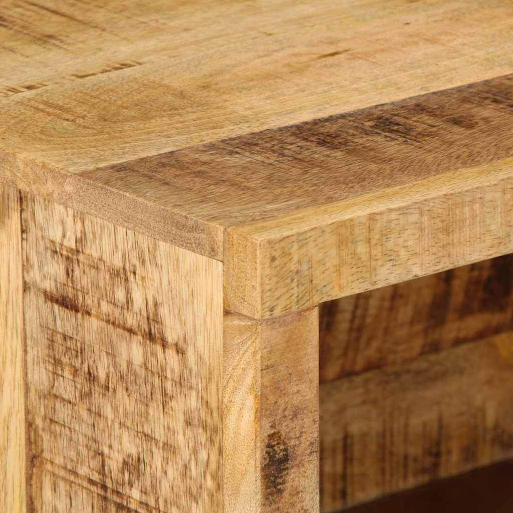 Petite Table de Chevet Industrielle en Bois de Manguier-La-Fabrique-Industrielle