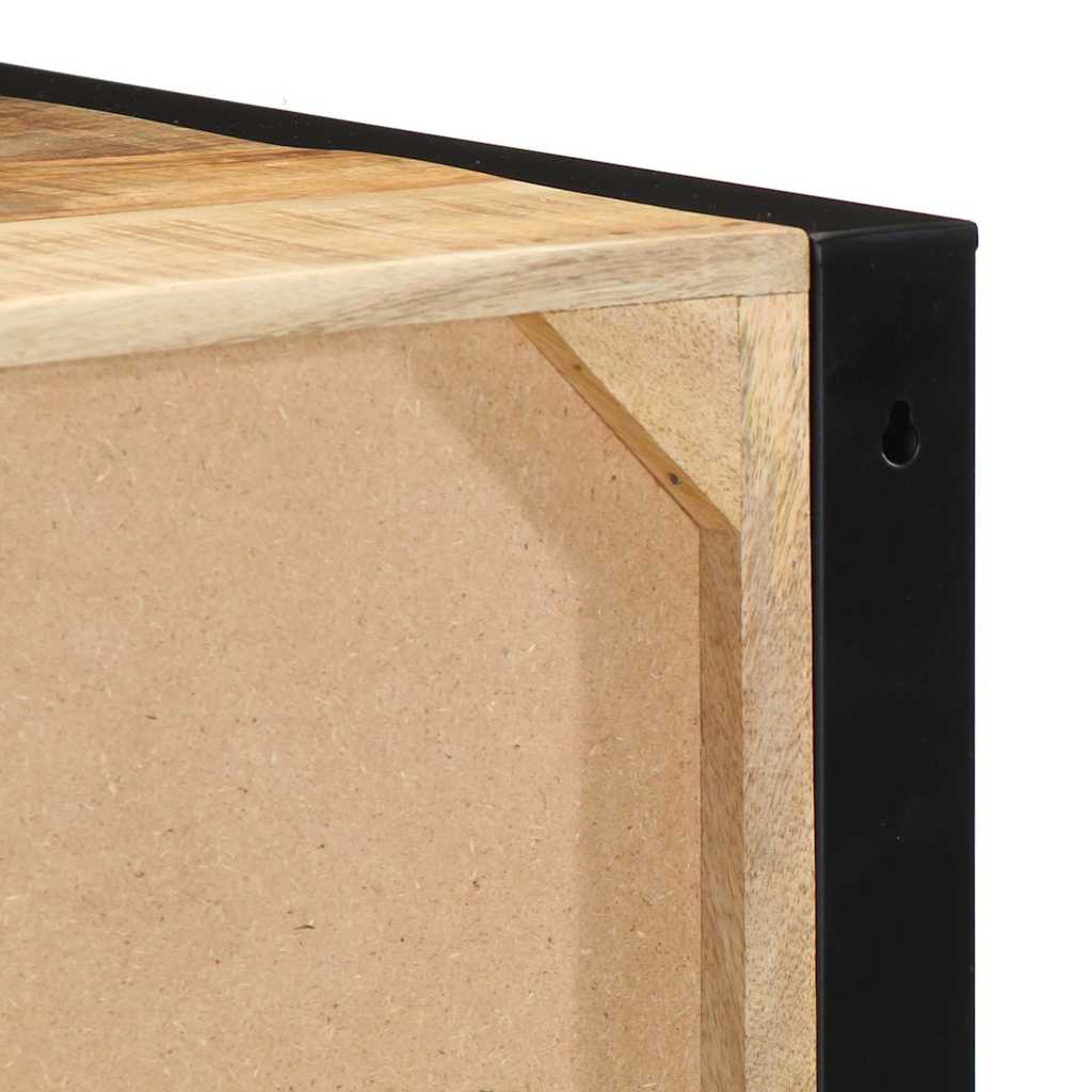 Petite Table de Chevet en Bois et Style Industriel-La-Fabrique-Industrielle