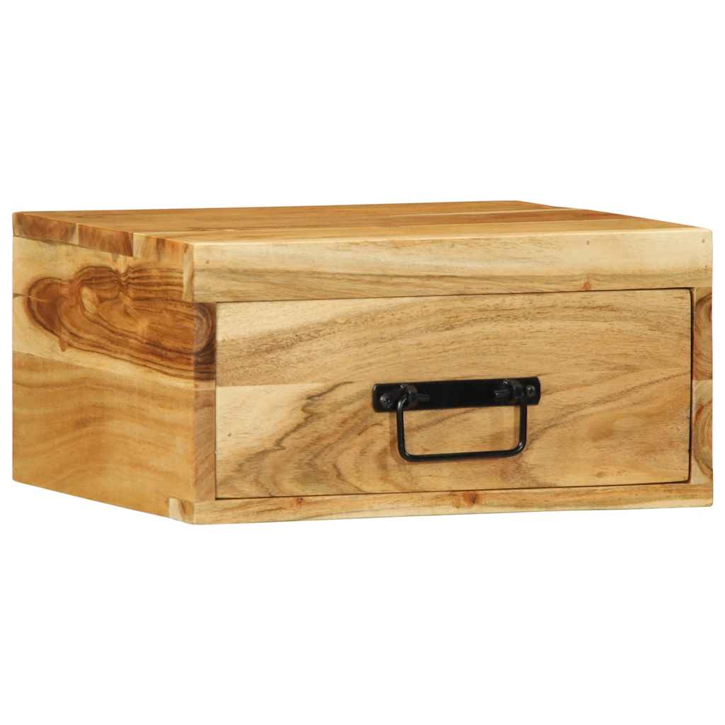 Petite Table de Nuit en Bois Recyclé-Bois d'acacia massif-1-La-Fabrique-Industrielle
