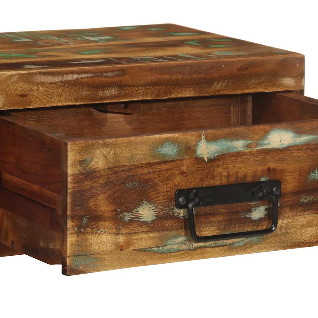 Petite Table de Nuit en Bois Recyclé-La-Fabrique-Industrielle