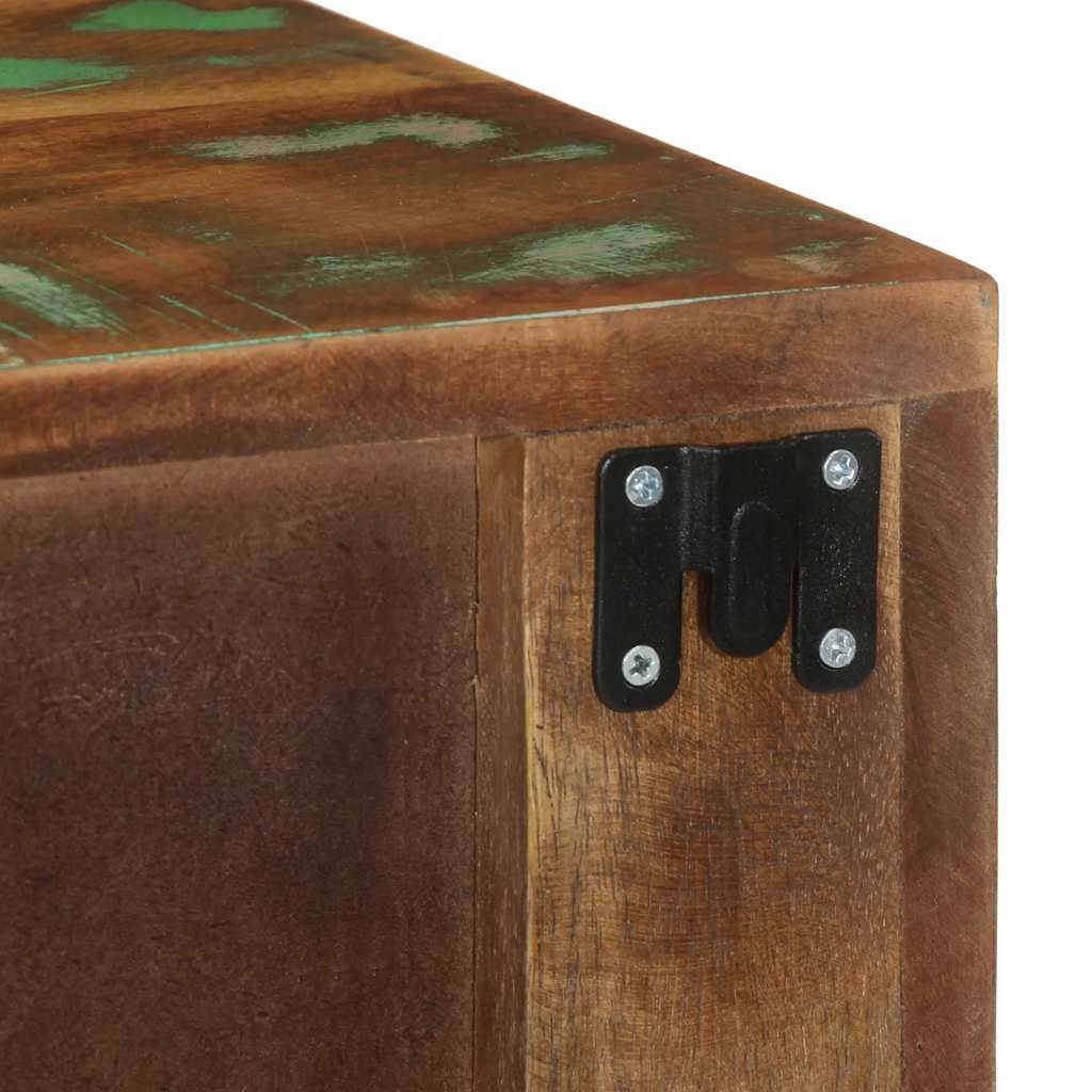 Petite Table de Nuit en Bois Recyclé-La-Fabrique-Industrielle