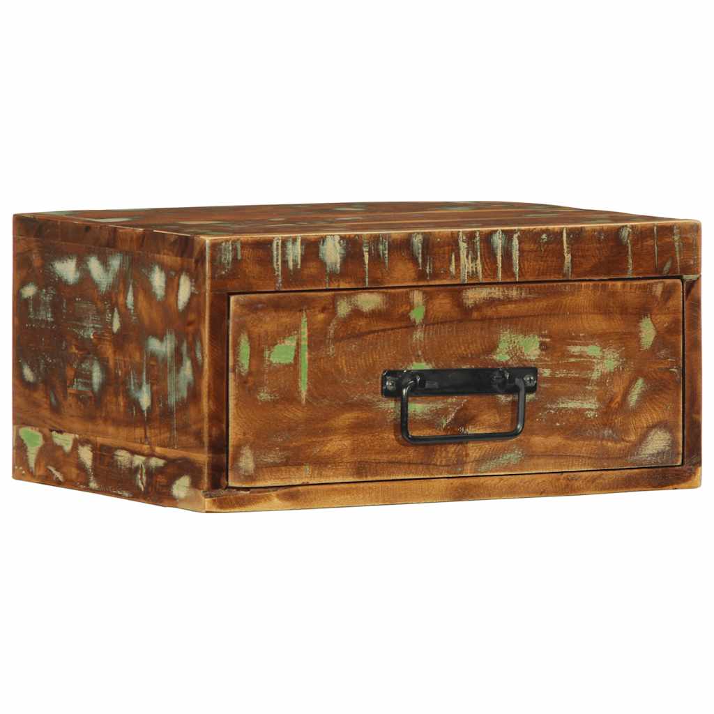 Petite Table de Nuit en Bois Recyclé-La-Fabrique-Industrielle