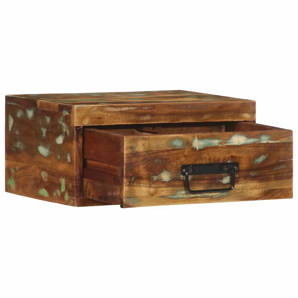 Petite Table de Nuit en Bois Recyclé-La-Fabrique-Industrielle
