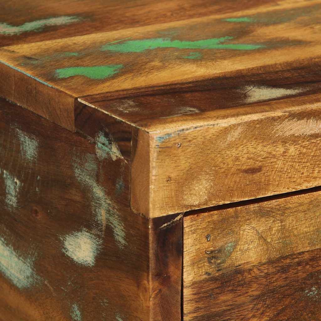 Petite Table de Nuit en Bois Recyclé-La-Fabrique-Industrielle