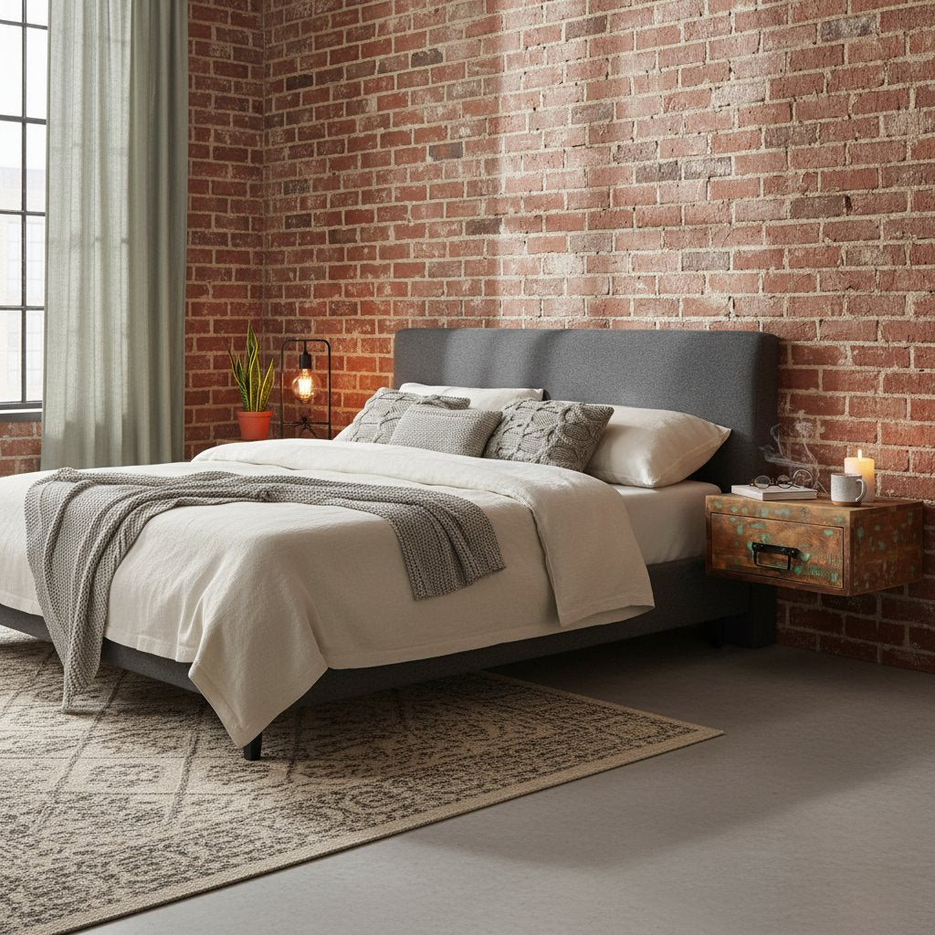 Petite Table de Nuit en Bois Recyclé