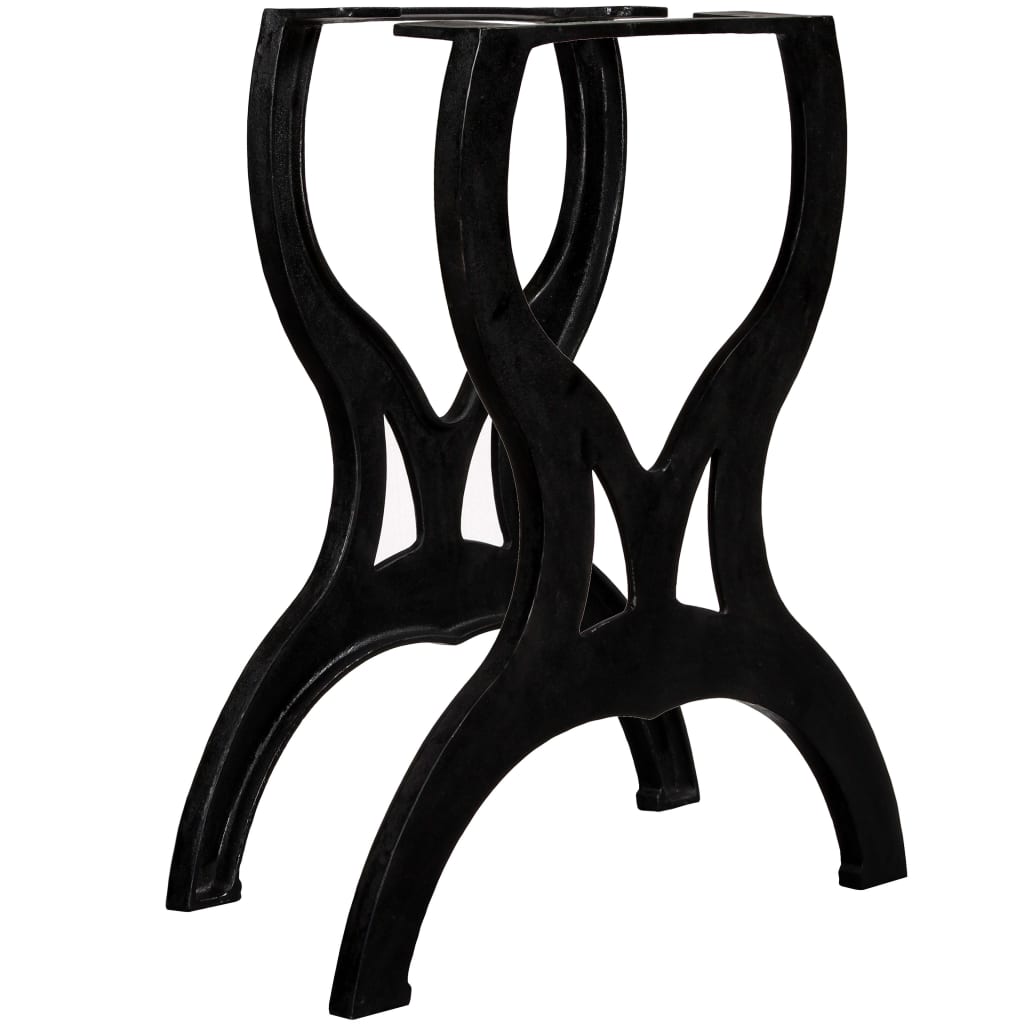 Pied De Banc 2 Pcs Fonte Cadre En X-2-table de salle à manger-La-Fabrique-Industrielle
