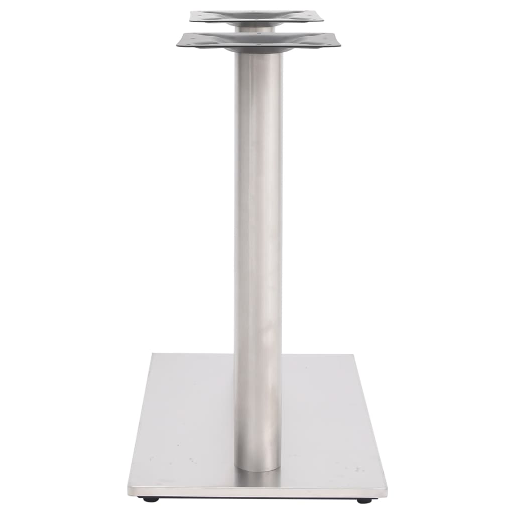 Pied De Table De Bistro É Acier Inoxydable Argent-La-Fabrique-Industrielle