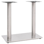 Pied De Table De Bistro É Acier Inoxydable Argent-La-Fabrique-Industrielle