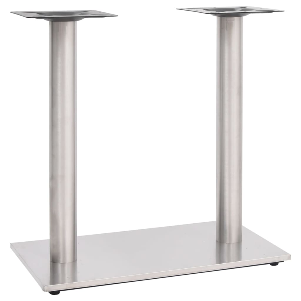 Pied De Table De Bistro É Acier Inoxydable Argent-La-Fabrique-Industrielle