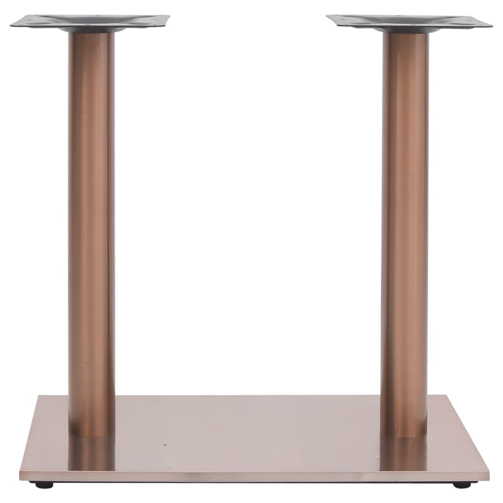 Pied De Table De Bistro Laiton Acier Inoxydable Doré-La-Fabrique-Industrielle
