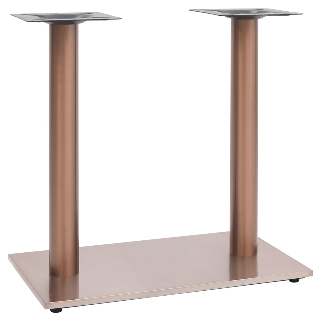 Pied De Table De Bistro Laiton Acier Inoxydable Doré-La-Fabrique-Industrielle