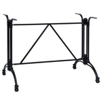 Pied De Table De Bistro Noir Aluminium Coulé-1-93 x 60 x 72 cm-La-Fabrique-Industrielle