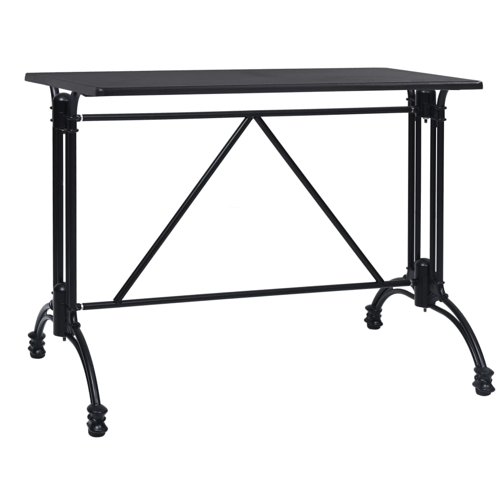 Pied De Table De Bistro Noir Aluminium Coulé-La-Fabrique-Industrielle