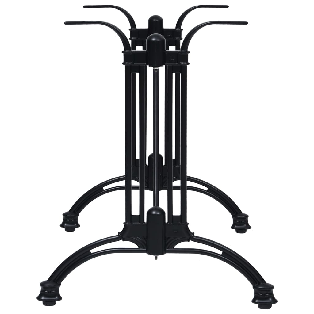 Pied De Table De Bistro Noir Aluminium Coulé-La-Fabrique-Industrielle