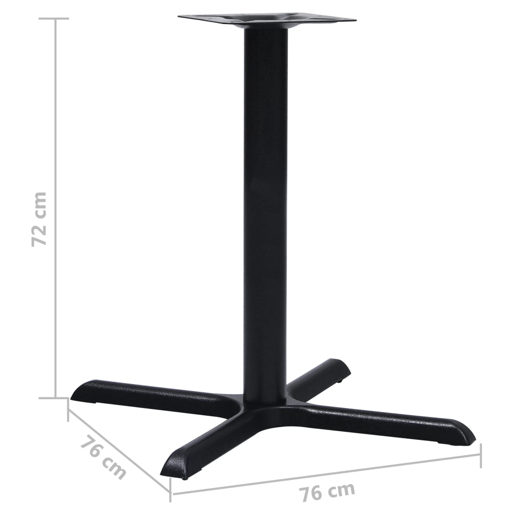 Pied De Table De Bistro Noir Fonte-La-Fabrique-Industrielle