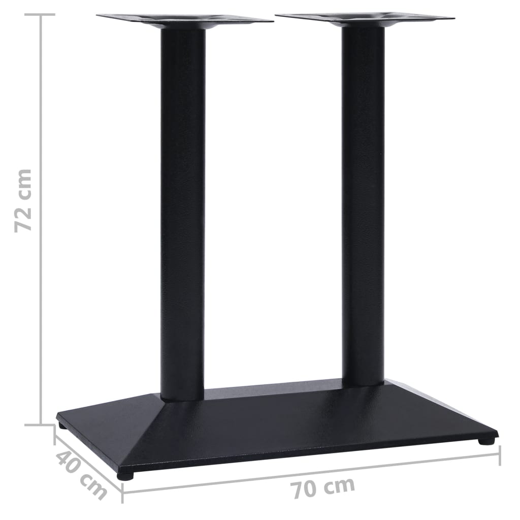 Pied De Table De Bistro Noir Fonte-La-Fabrique-Industrielle