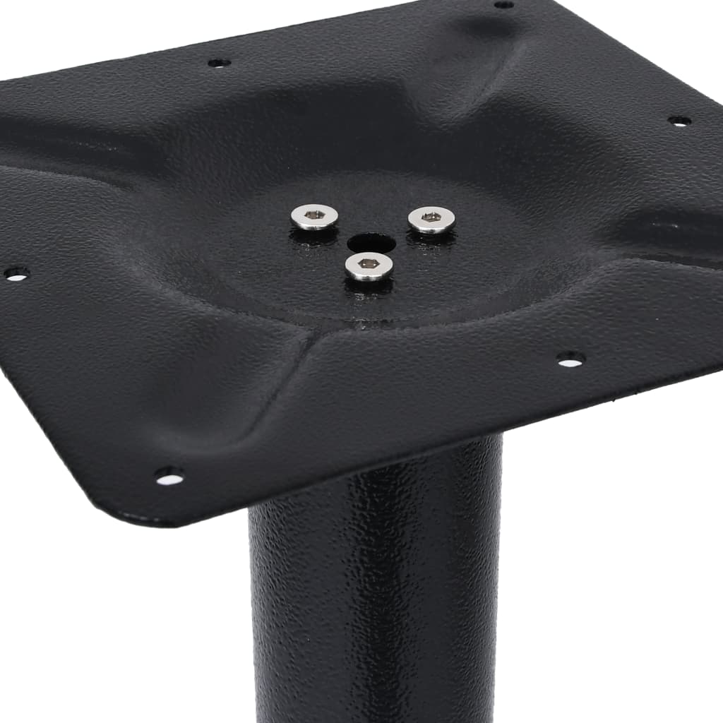 Pied De Table De Bistro Noir Ø43X107 Cm Fonte Bleu-La-Fabrique-Industrielle