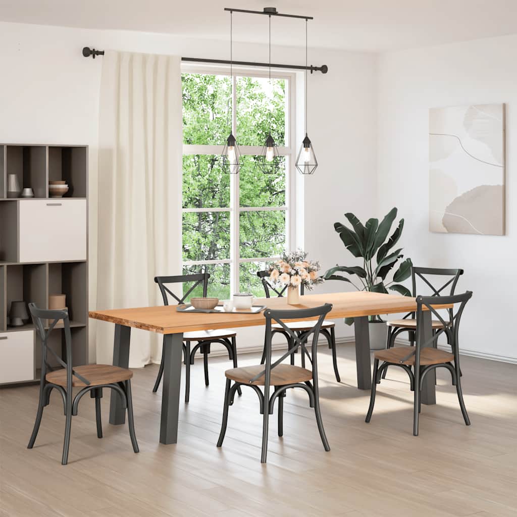 Pieds De Table Console 4 Pièces 72 Cm Acier Anthracite-La-Fabrique-Industrielle