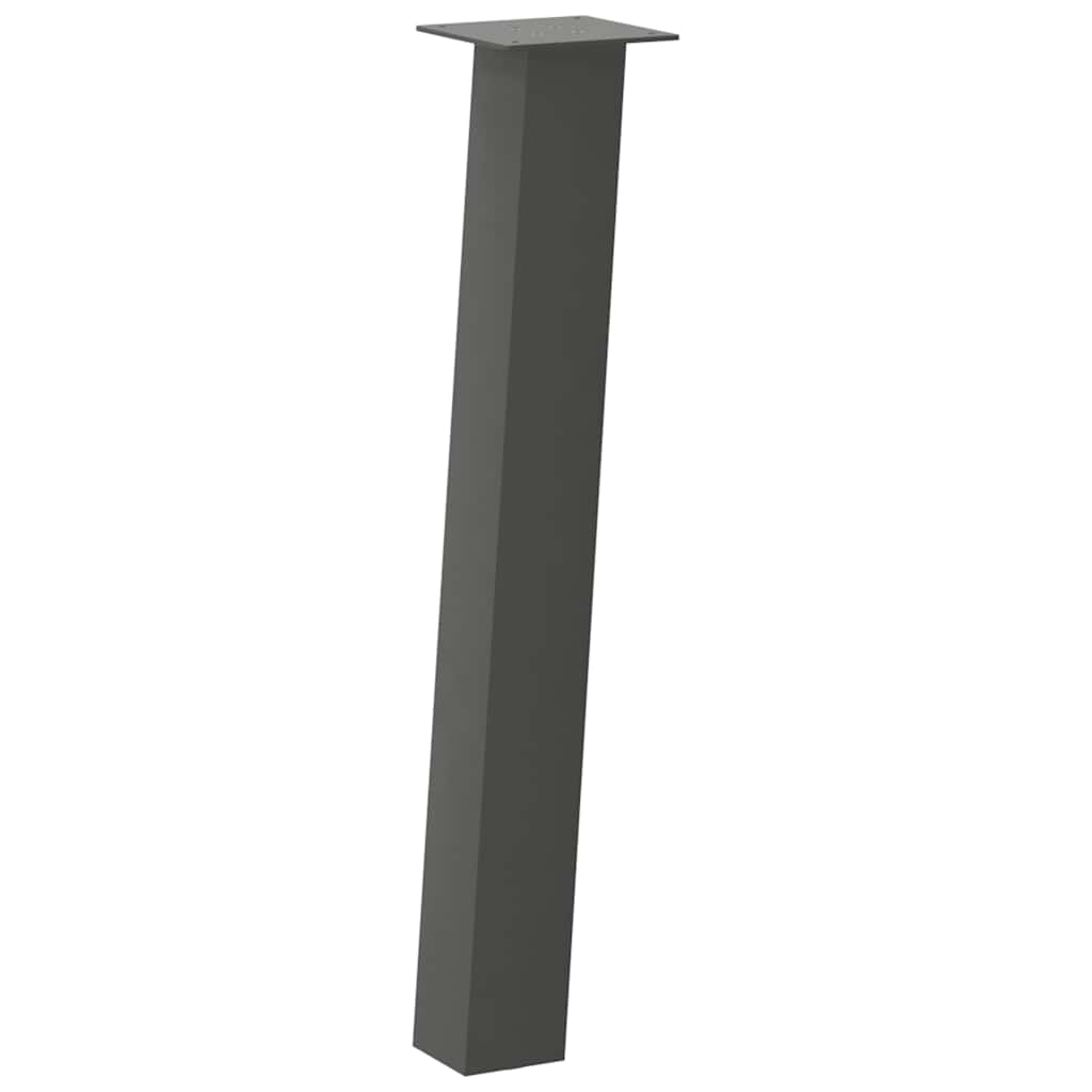 Pieds De Table Console 4 Pièces 72 Cm Acier Anthracite-La-Fabrique-Industrielle