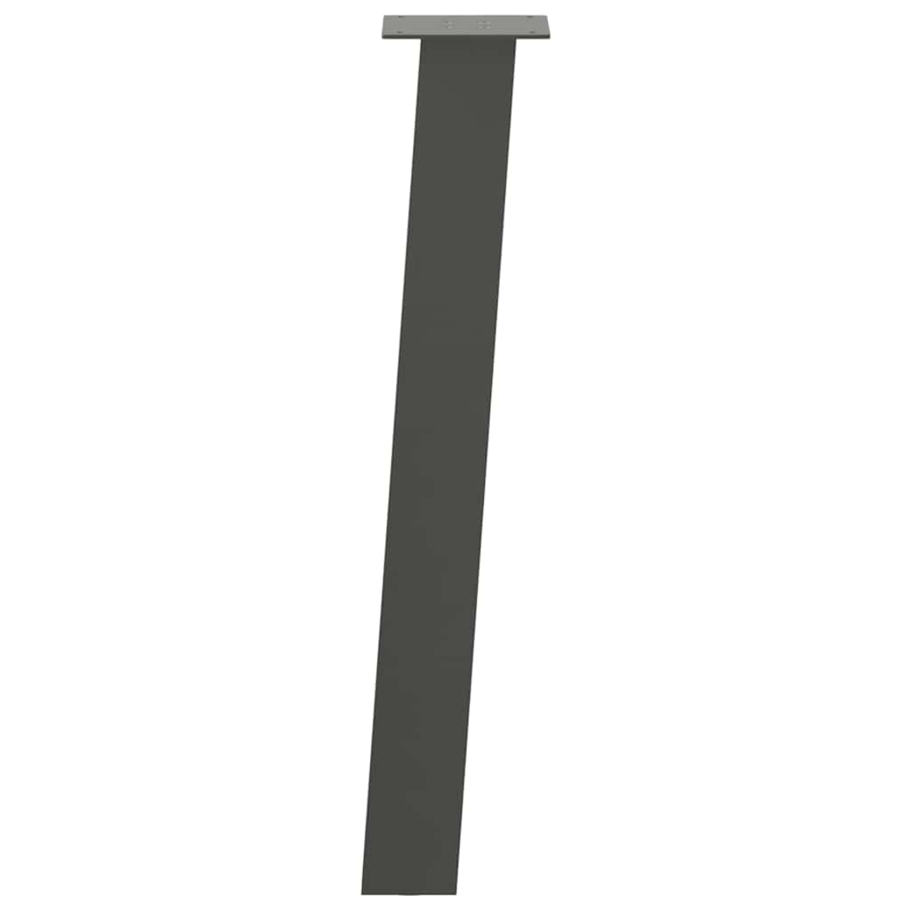 Pieds De Table Console 4 Pièces 72 Cm Acier Anthracite-La-Fabrique-Industrielle