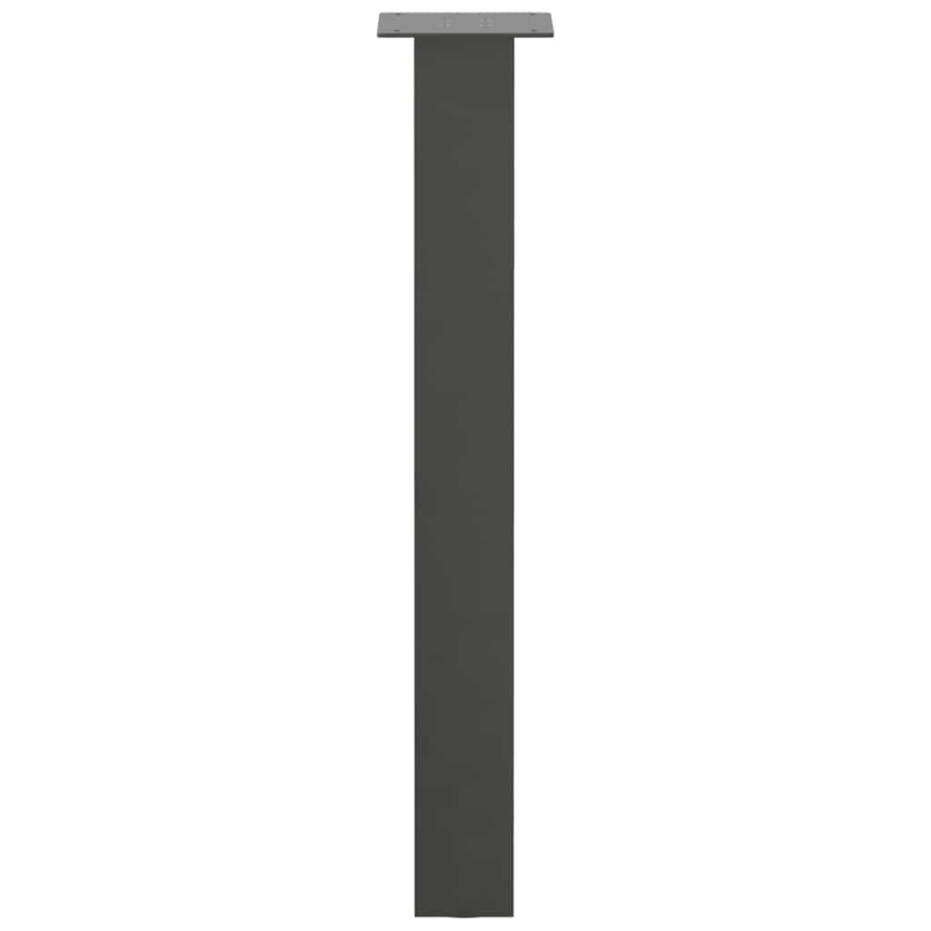 Pieds De Table Console 4 Pièces 72 Cm Acier Anthracite-La-Fabrique-Industrielle