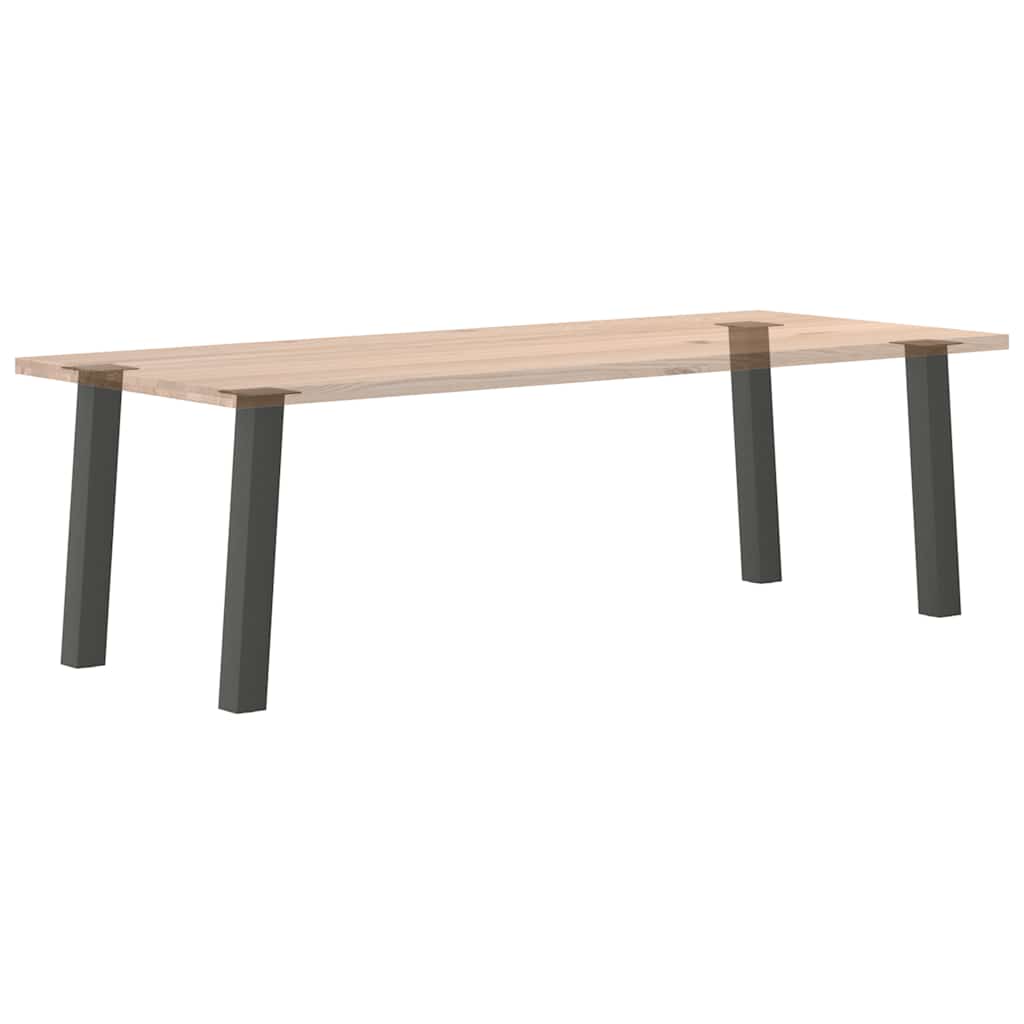 Pieds De Table Console 4 Pièces 72 Cm Acier Anthracite-La-Fabrique-Industrielle