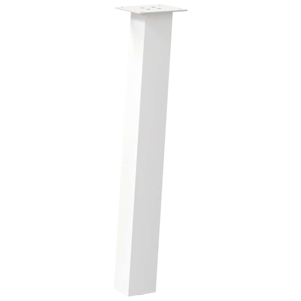 Pieds De Table Console 4 Pièces 72 Cm Acier Blanc-La-Fabrique-Industrielle