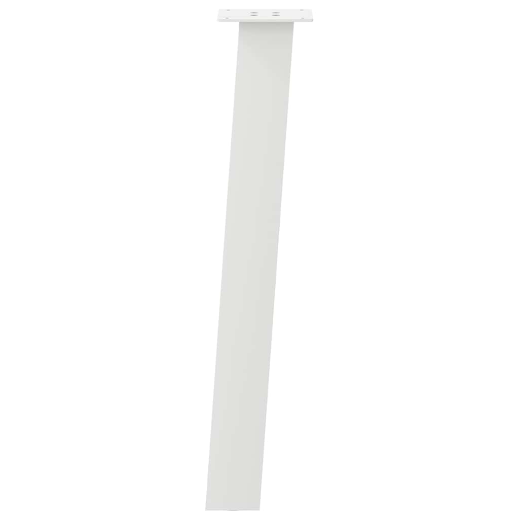 Pieds De Table Console 4 Pièces 72 Cm Acier Blanc-La-Fabrique-Industrielle