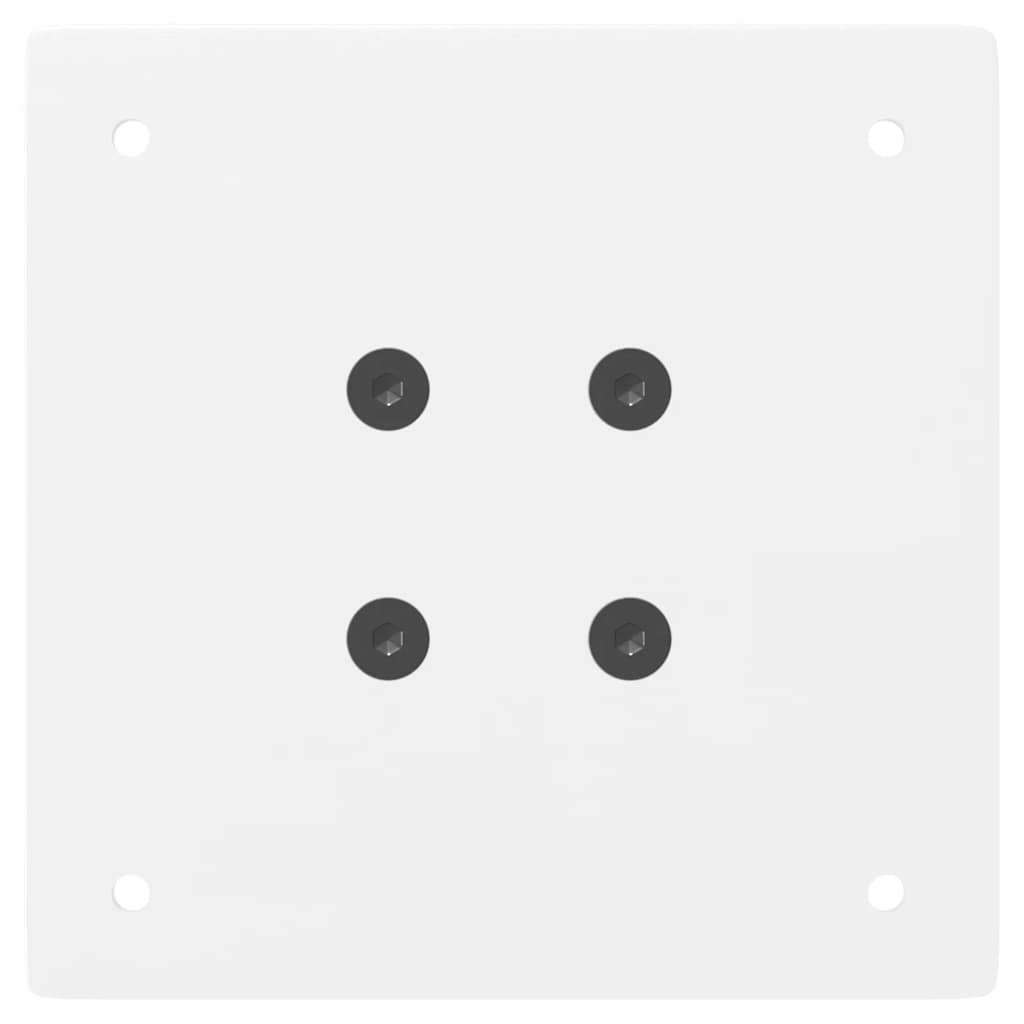 Pieds De Table Console 4 Pièces 72 Cm Acier Blanc-La-Fabrique-Industrielle