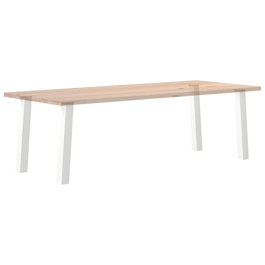 Pieds De Table Console 4 Pièces 72 Cm Acier Blanc-La-Fabrique-Industrielle