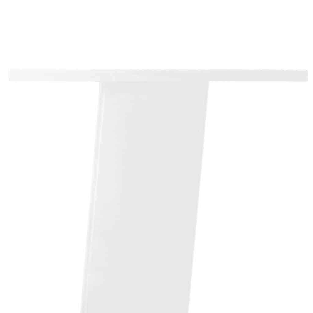 Pieds De Table Console 4 Pièces 72 Cm Acier Blanc-La-Fabrique-Industrielle