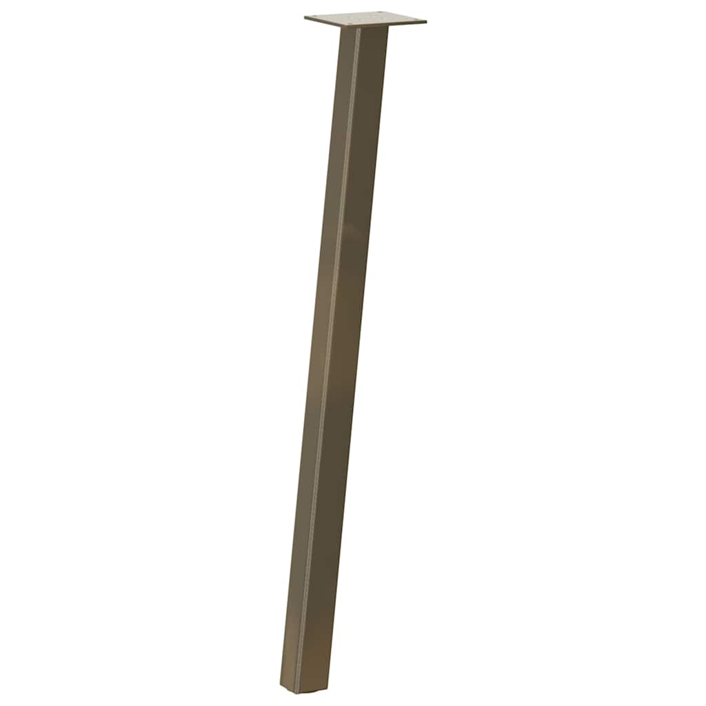 Pieds De Table Console 4 Pièces Acier 72 Cm Acier Naturel-La-Fabrique-Industrielle