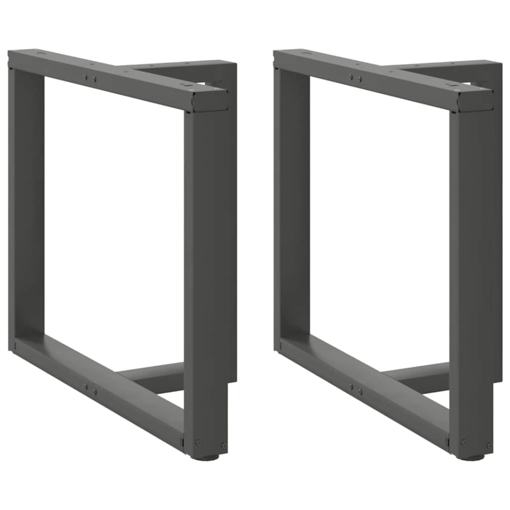 Pieds De Table Console En T, 2 Pièces, , , Acier Anthracite-1-2-100 x 35 x (72-73) cm-La-Fabrique-Industrielle