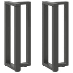 Pieds De Table Console En T, 2 Pièces, , , Acier Anthracite-1-2-25 x 28 x (72-73) cm-La-Fabrique-Industrielle
