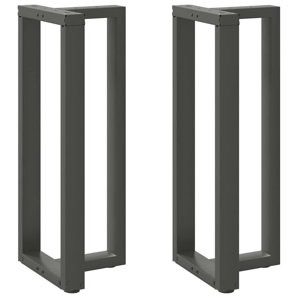 Pieds De Table Console En T, 2 Pièces, , , Acier Anthracite-1-2-40 x 35 x (100-101) cm-La-Fabrique-Industrielle