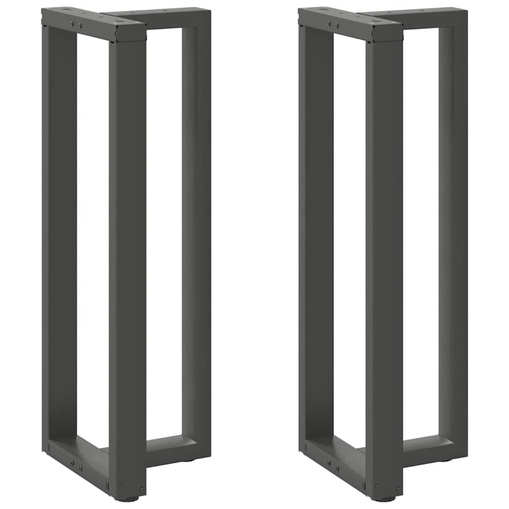 Pieds De Table Console En T, 2 Pièces, , , Acier Anthracite-1-2-40 x 35 x (110-111) cm-La-Fabrique-Industrielle