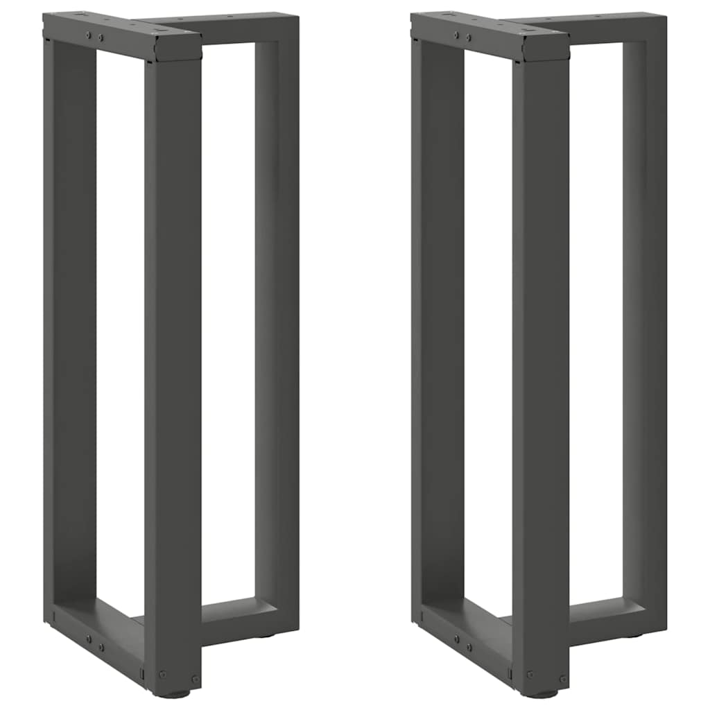 Pieds De Table Console En T, 2 Pièces, , , Acier Anthracite-1-2-50 x 35 x (100-101) cm-La-Fabrique-Industrielle