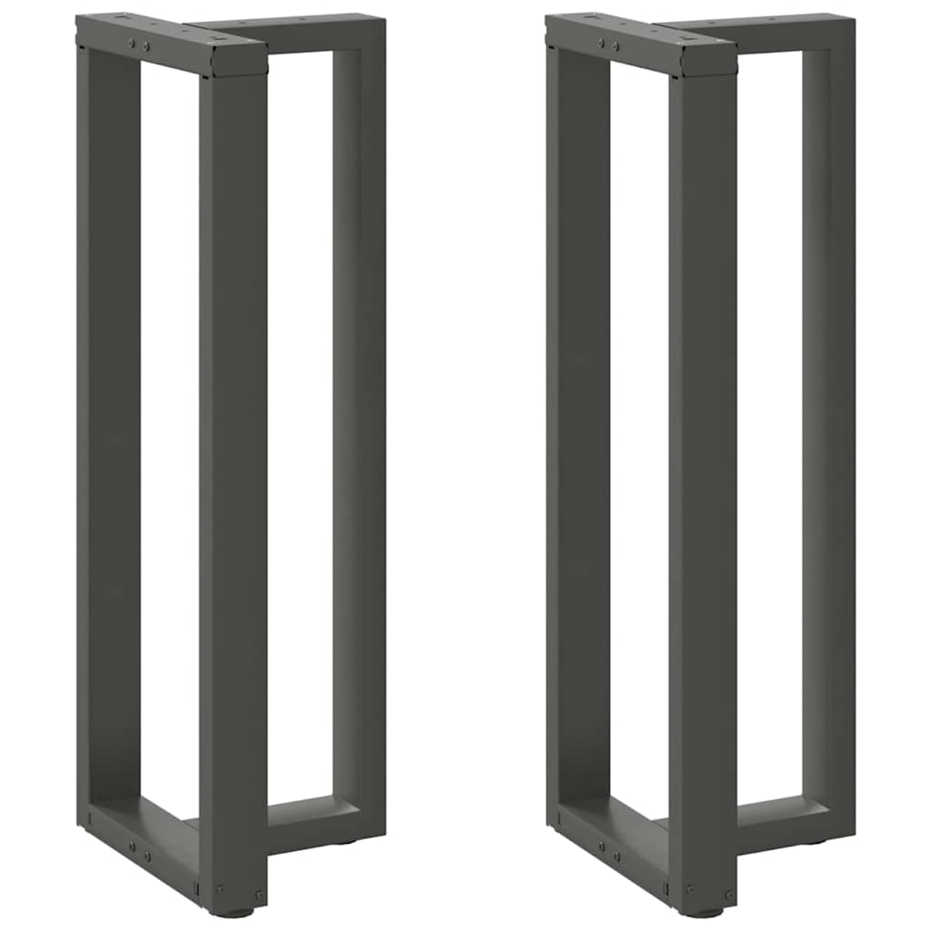 Pieds De Table Console En T, 2 Pièces, , , Acier Anthracite-1-2-50 x 35 x (110-111) cm-La-Fabrique-Industrielle
