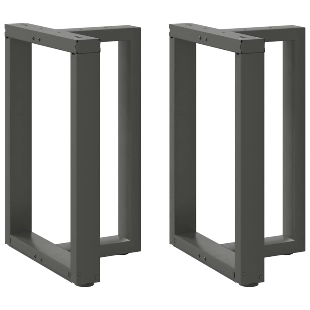 Pieds De Table Console En T, 2 Pièces, , , Acier Anthracite-1-2-50 x 35 x (72-73) cm-La-Fabrique-Industrielle