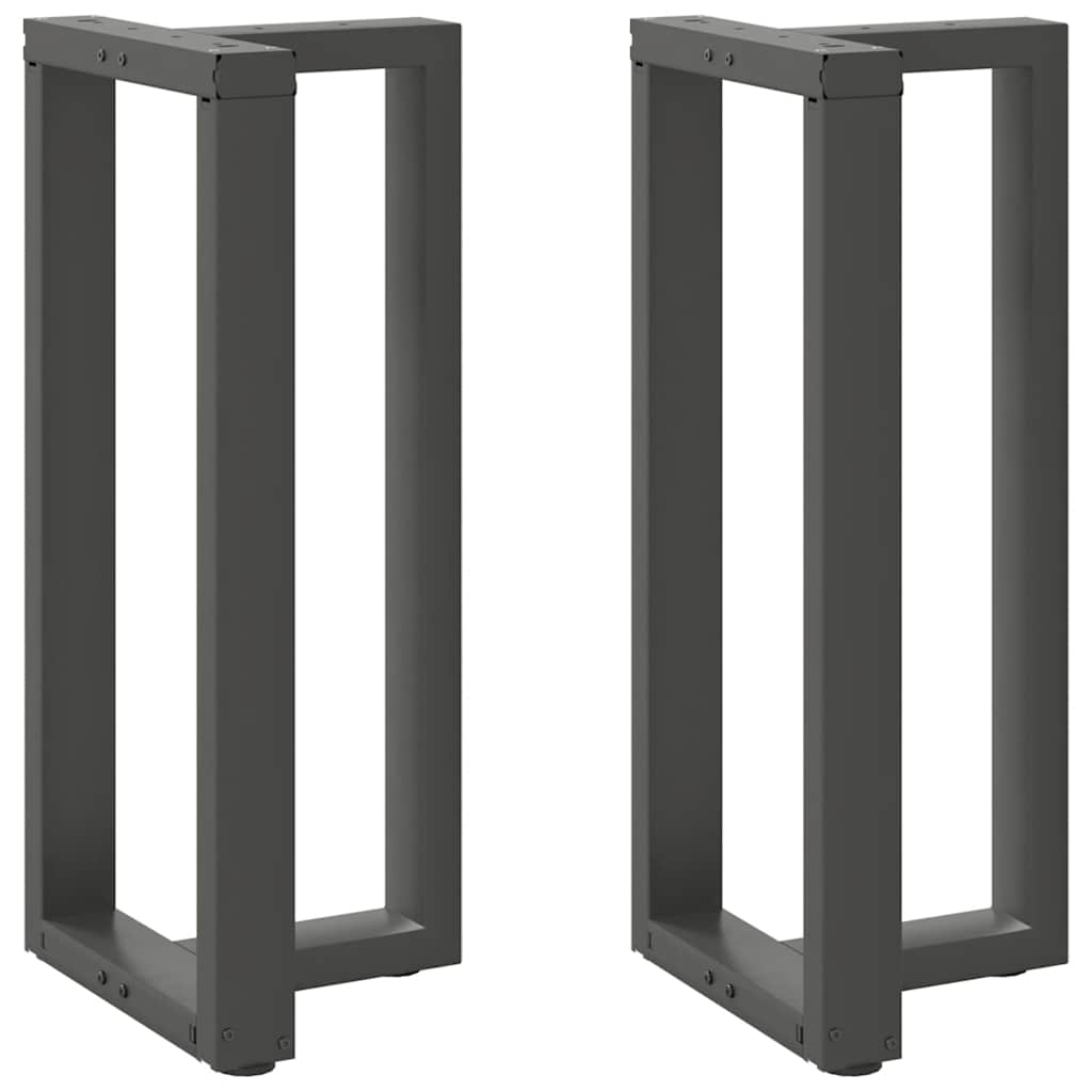 Pieds De Table Console En T, 2 Pièces, , , Acier Anthracite-1-2-50 x 35 x (90-91) cm-La-Fabrique-Industrielle