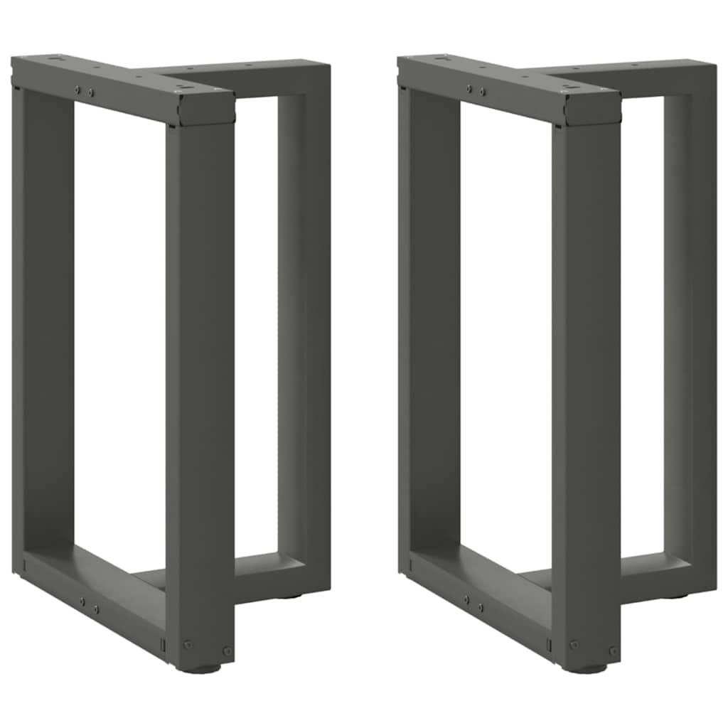 Pieds De Table Console En T, 2 Pièces, , , Acier Anthracite-1-2-60 x 35 x (72-73) cm-La-Fabrique-Industrielle