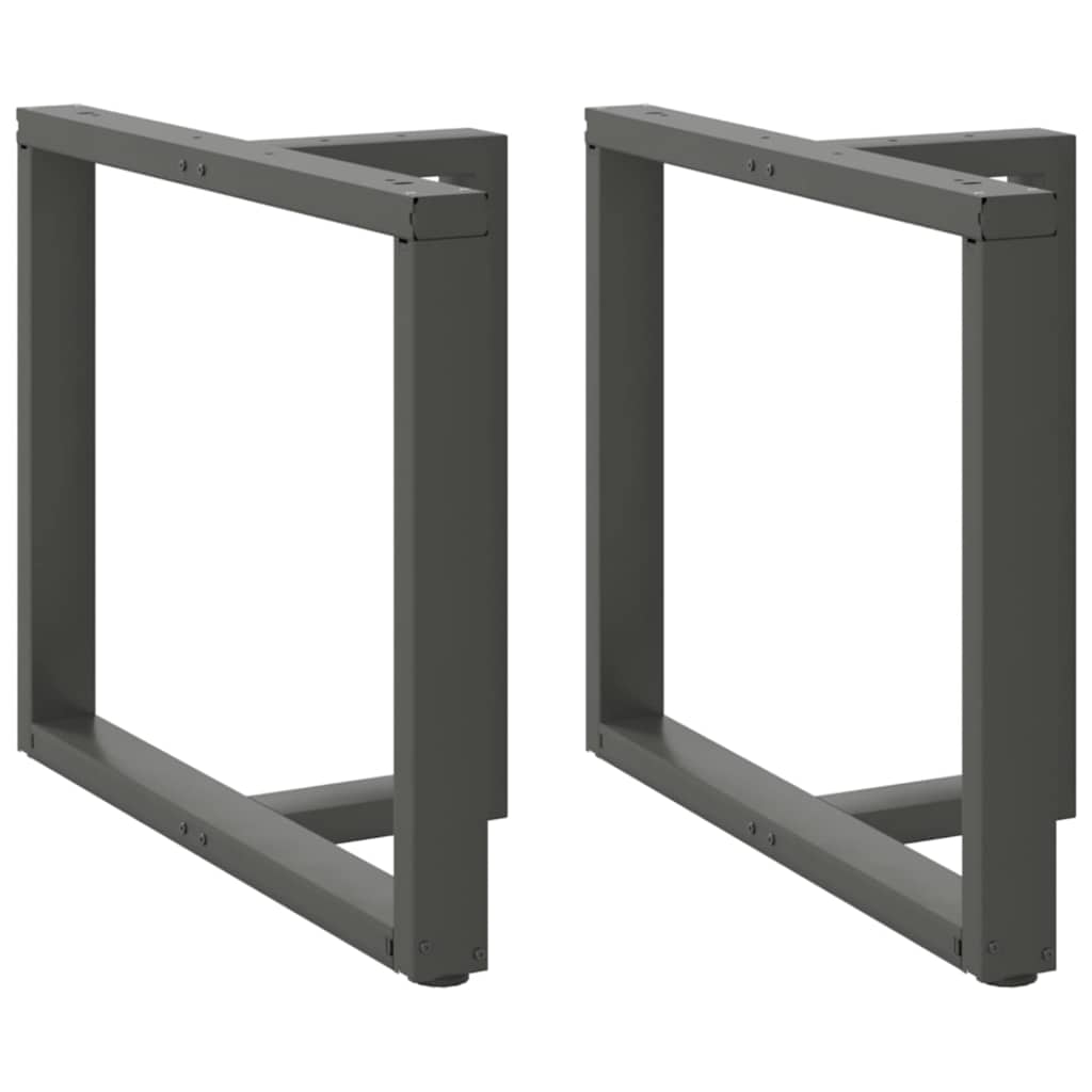 Pieds De Table Console En T, 2 Pièces, , , Acier Anthracite-1-2-90 x 35 x (72-73) cm-La-Fabrique-Industrielle